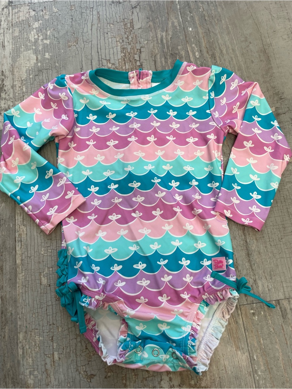 EUC Ruffle Butts 3T One Piece Swim Suit